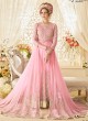 Pink Net Gown Style Anarkali Sybella-91