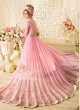 Pink Net Gown Style Anarkali Sybella-91