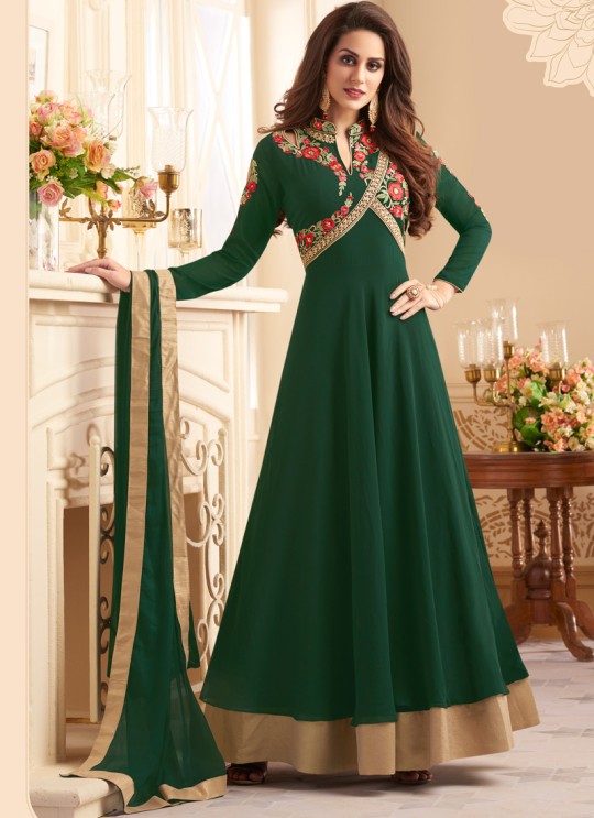 Green Art Silk Floor Length Anarkali Navya Vol-5 145 By Vardan