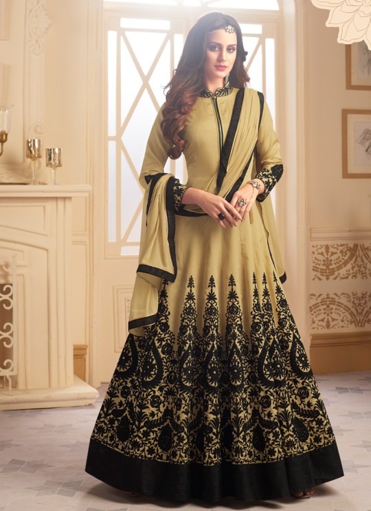 Gold Art Silk Floor Length Anarkali Navya Vol-5 146 By Vardan Gold Art Silk Floor Length Anarkali Navya Vol-5 146 By Vardan