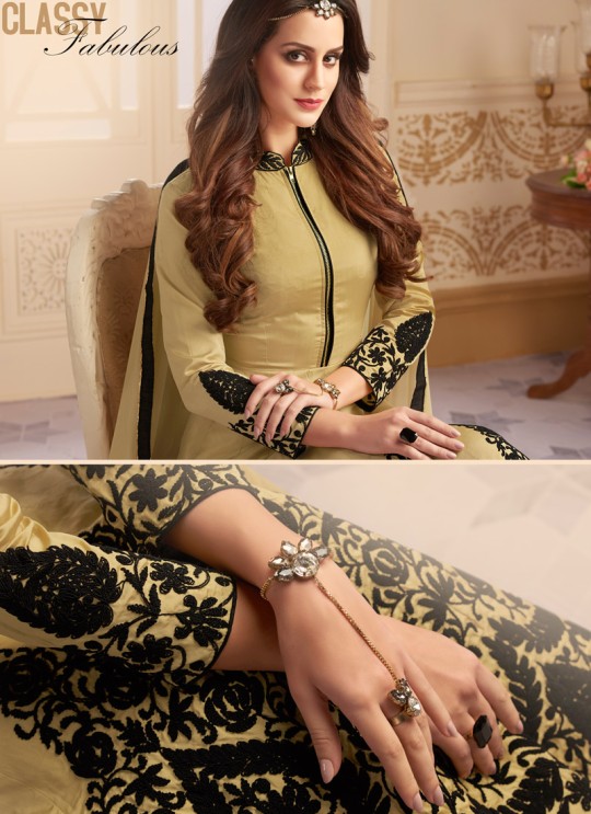 Gold Art Silk Floor Length Anarkali Navya Vol-5 146 By Vardan Gold Art Silk Floor Length Anarkali Navya Vol-5 146 By Vardan