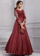 Wine Art Silk Gown Style Anarkali Navya Vol-6 153B Color By Vardan