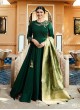 Green Silk Gown Style Anarkali Tumbaa Primetime 35253 By Vinay Fashion