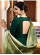 Green Silk Gown Style Anarkali Tumbaa Primetime 35253 By Vinay Fashion