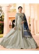 Grey Silk Gown Style Anarkali Tumbaa Primetime 35255 By Vinay Fashion