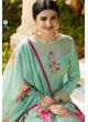 Green Silk Gown Style Anarkali Tumbaa Primetime 35256 By Vinay Fashion