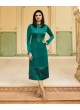 Green satin Partywear Kurti Tumba Rain 35344 By Vinay Fashion