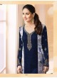 Blue Georgette Brasso Straight Suit Kareena 3 5911 By Vinay Fashion