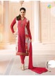 Red Georgette Brasso Straight Suit Kareena 3 5917 By Vinay Fashion