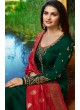 Green Satin Churidar Suits Banaras 2 7625 By Vinay Fashion