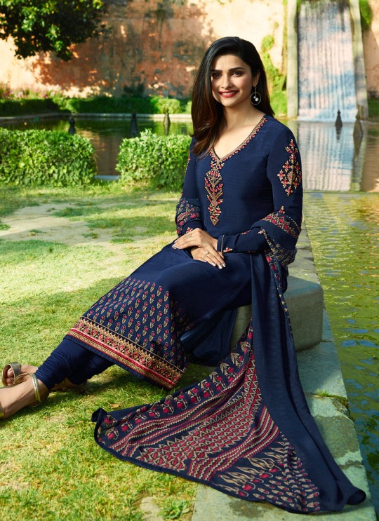 Blue Crepe Straight Suit Silkina Royal Crepe 17 7891 By Vinay Fashion Blue Crepe Straight Suit Silkina Royal Crepe 17 7891 By Vinay Fashion