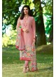 Pink Crepe Straight Suit Silkina Royal Crepe 17 7893 By Vinay Fashion