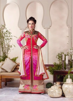 Multicolor Art Silk Palazzo Suit By Vipul Fashion Vipul-3809