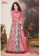 Pink Net Skirt Kameez By Vipul Fashion Vipul-8610