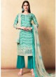 Sea Green Cambric Cotton  Pant Style Suit Saidha vol 1 1004 By Volono Trendz
