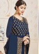 Blue Faux Georgette Floor Length Anarkali Pari Vol-10 209C Color By Volono Trendz Blue Faux Georgette Floor Length Anarkali Pari Vol-10 209C Color By Volono Trendz