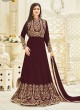 Brown Faux Georgette Floor Length Anarkali Pari 227 By Volono Trendz Brown Faux Georgette Floor Length Anarkali Pari 227 By Volono Trendz