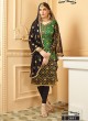 Green Pure Banarsi Silk Straight Cut Suit DULHAN PURE BANARASI 2841 By Your Choice