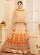 Orange Georgette Anarkali With Cape Top DEERHAM 2 2679 By Your Choice