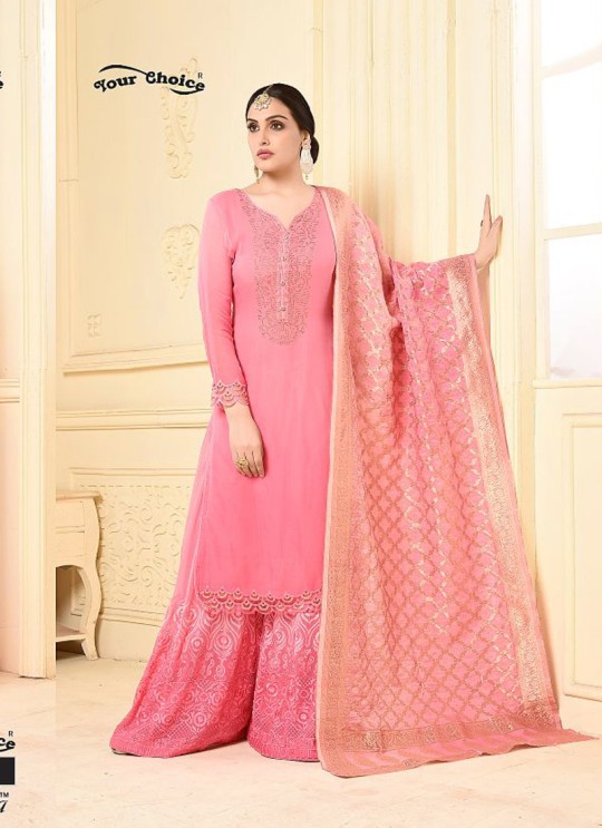 Pink Bamberg Georgette Palazzo Suit LASHA 2902 By Your Choice