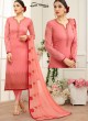 Pink Georgette Straight Cut Suit NAAZ 2642 By Your Choice