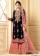 Black Faux Georgette Pakistani Sharara Suit SARARA 3 2922 By Your Choice