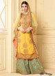 Yellow Faux Georgette Pakistani Sharara Suit SARARA 3 2923 By Your Choice
