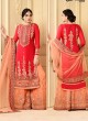 Red Faux Georgette Pakistani Sharara Suit SARARA 3 2925 By Your Choice