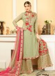 Green Faux Georgette Pakistani Sharara Suit SARARA 2848 By Your Choice