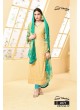 Yellow Chiffon Straight Suits 2873 Dinnar Vol 19 By Your Choice Surat