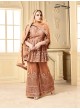 Brown Net Sharara Style Suit 2913 Your Choice G-5 By Your Choice Surat
