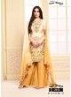 Pink N Yellow Cotton Palazzo Suit 2935 Rajori 2 By Your Choice Surat