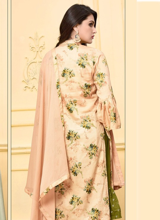 Peach Jam Silk Cotton Sharara Style Suit 2965 Ding Dong Vol 2 By Your Choice Surat