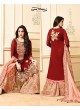 Maroon Georgette Sharara Style Suit 2971 Sarara 4 By Your Choice Surat