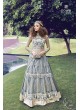 Grey Net Anarkali With Skirt 16002 Zoya 16001 Series By Zoya