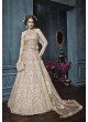 Beige Net Anarkali With Skirt 22003B Zoya Celebrity 22001 Series By Zoya