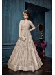 Peach Net Anarkali With Skirt 22004B Zoya Celebrity 22001 Series By Zoya