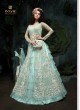 Turquoise Net Anarkali With Skirt 23001A Zoya SAPARKLE By Zoya