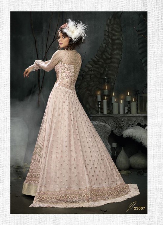 Pink Net Gown Style Anarkali 23007 Zoya SAPARKLE By Zoya