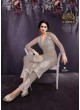 Grey Net Pant Style Suit 25009 EMOTIONS BY ZOYA 25001 TO 25009 SERIES By Zoya