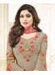Aashirwad Sufia Light Grey Faux Georgette Straight Suit By Aashirwad Sufia-21005
