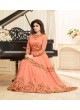Aashirwad Celebrity Peach Faux Georgette Anarkali Suit By Aashirwad Celebrity-10004