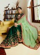 Green Crape N Silk Half N Half Saree Srushti Vol 1 4111 By Ardhangini