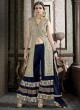 Grey N Blue Georgette Embroidered Palazzo Suit HANIN VOL 3 10004 By Arihant Grey N Blue Georgette Embroidered Palazzo Suit HANIN VOL 3 10004 By Arihant