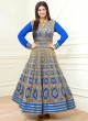 Blue Faux Georgette Embroidered Anarkali Suit SASHI VOL 6 12060 By Arihant