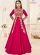 Magenta Silk Embroidered Floor Length Suit ROSSELL VOL 1 18004 By Arihant
