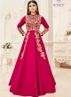 Magenta Silk Embroidered Floor Length Suit ROSSELL VOL 1 18004 By Arihant Magenta Silk Embroidered Floor Length Suit ROSSELL VOL 1 18004 By Arihant