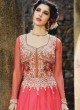 Pink Net Embroidered Floor Length Anarkali MONARK 1605 By Bela Fashion
