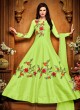 Green Silk Embroidered Anarkali Suit MEHZABEEN 2489B By Bela Fashion