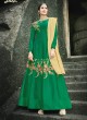 Green Silk Embroidered Gown Style Anarkali MEHZABEEN VOL-2 2494 By Bela Fashion